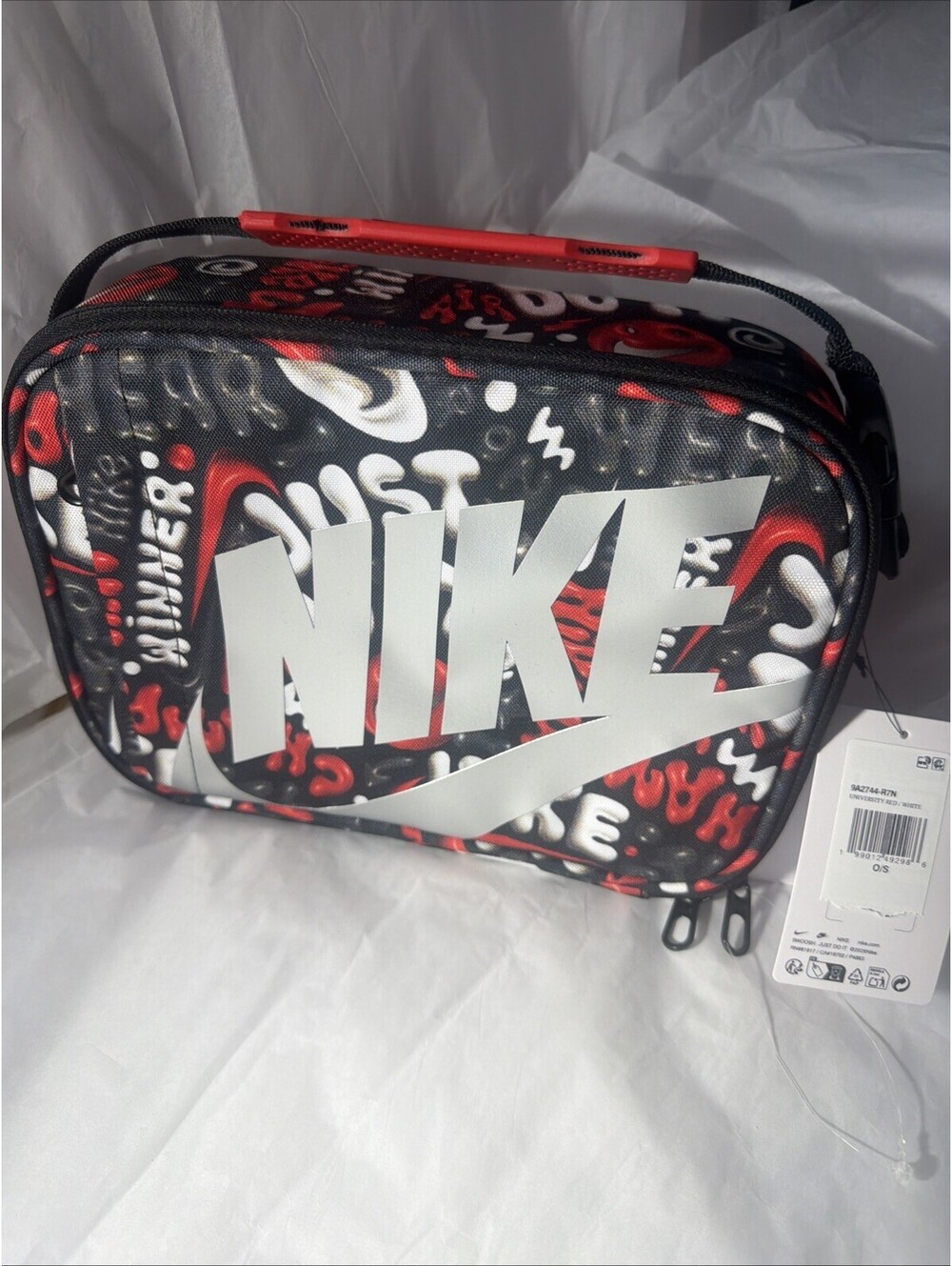Nike Futura Hard Liner Insulated Lunch Box University Red White 9A2744-R7N NEW